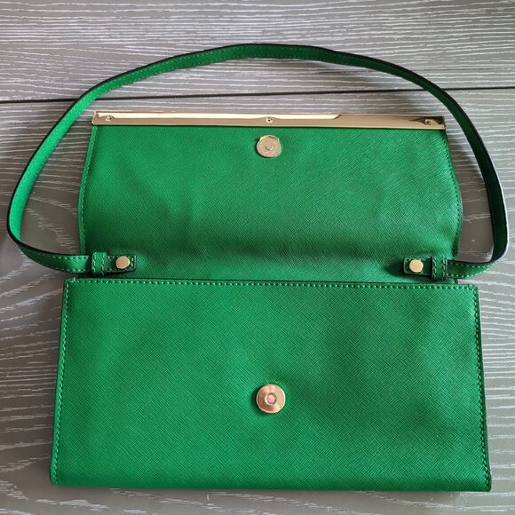 Kelly Green Michael Kors Clutch / Shoulder / Evening Bag - Picture 4 of 7